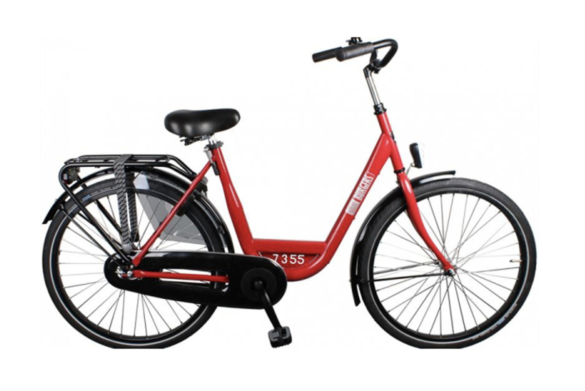 Burgers bedrijfsfiets , Rood